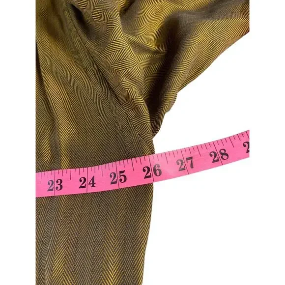 Brioni Sport Italy Olive Herringbone Cotton Shirt Mens M Luxury Classic Fit - Picture 9 of 10